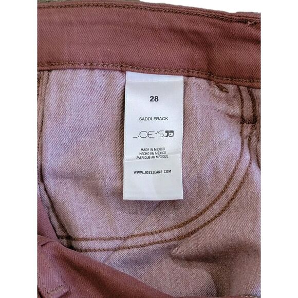Joe’s Skinny Jeans Womens Size 28 Rust Brown Coated Saddleback High Rise Denim - Picture 10 of 11
